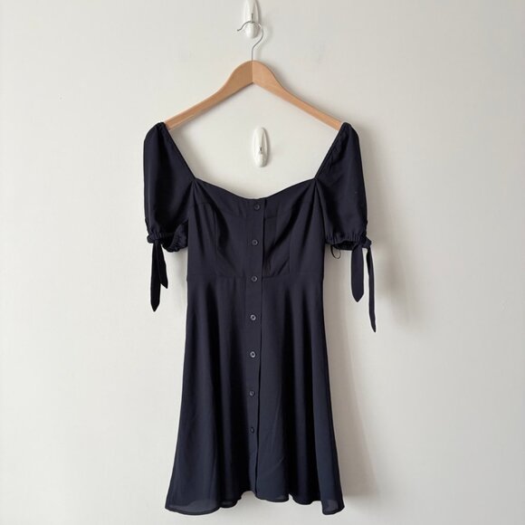 Aritzia Sunday Best Navy Imogen Dress Navy Blue Size 00 - Picture 4 of 8